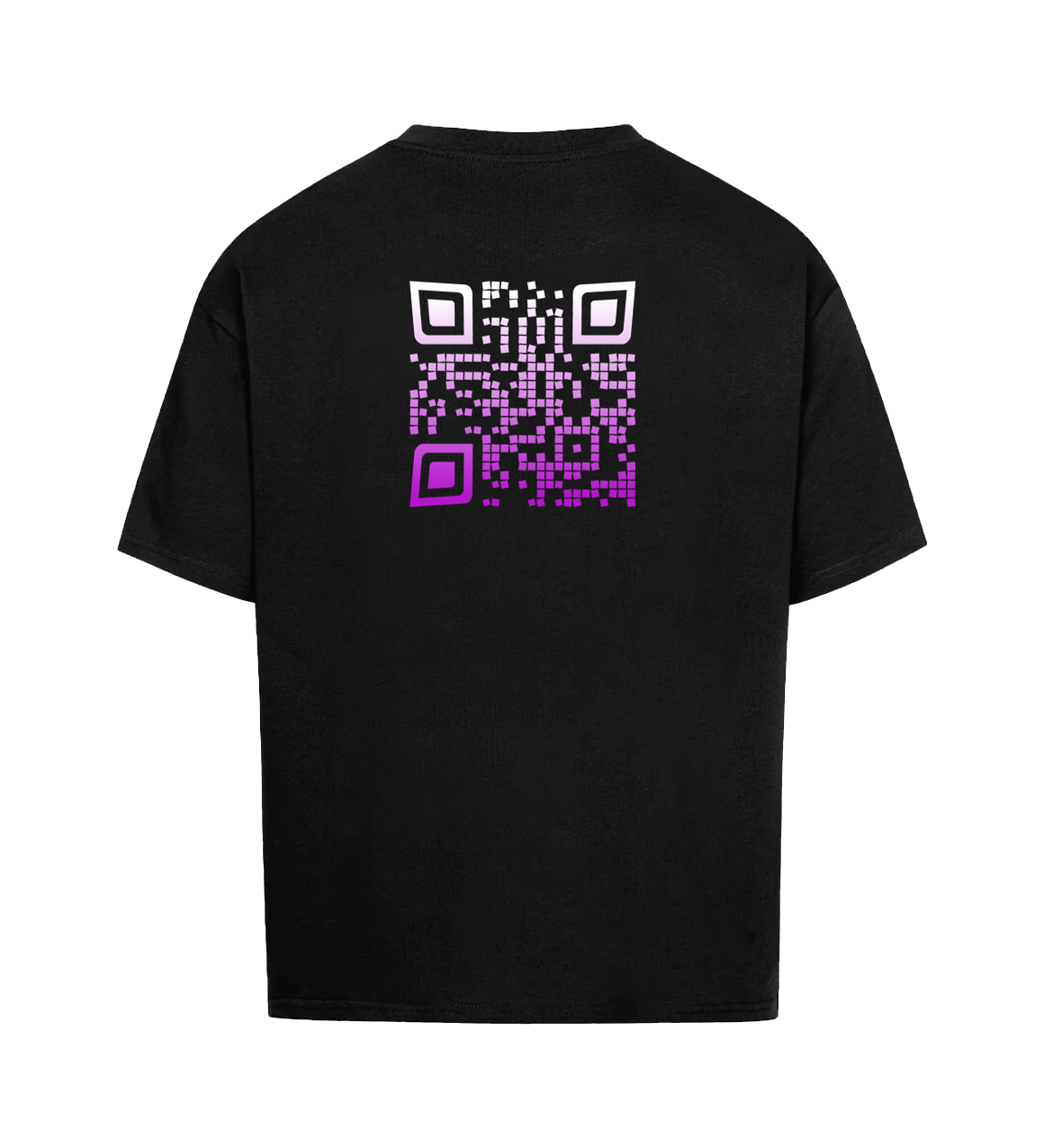 CYBERPUNK Oversized QR Code Shirt Unisex