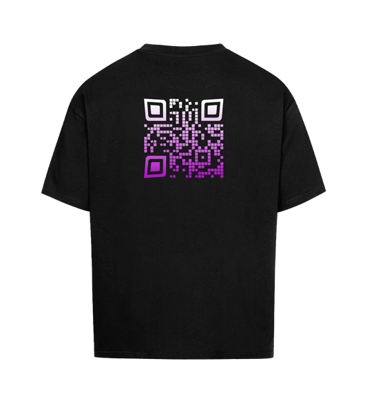 CYBERPUNK Oversized QR Code Shirt Unisex